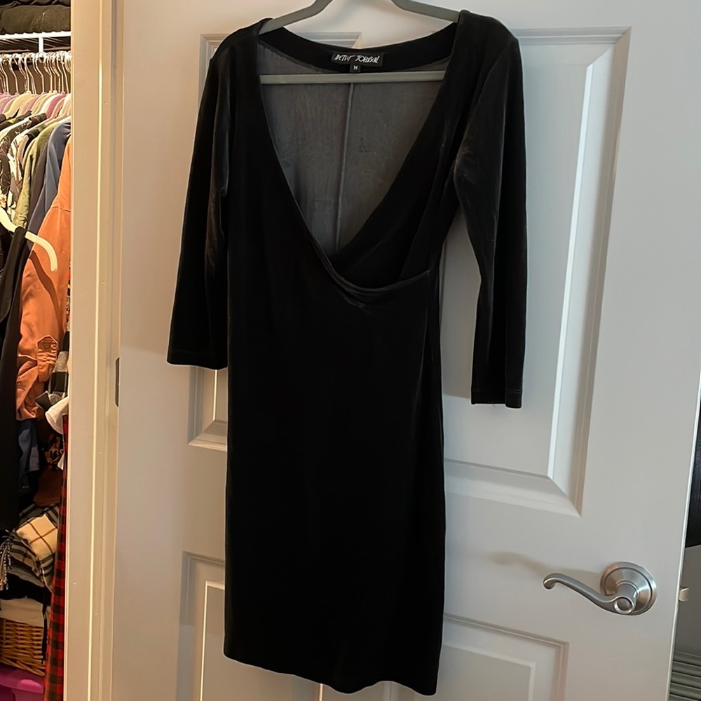 Betsy Johnson Vintage Velour dress